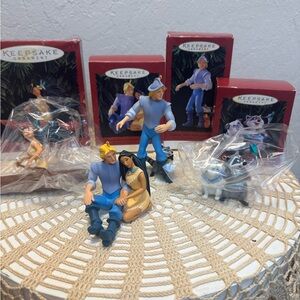 HALLMARK KEEPSAKE LOT OF 4 POCAHONTAS ORNAMENTS BRAND NEW IN BOX